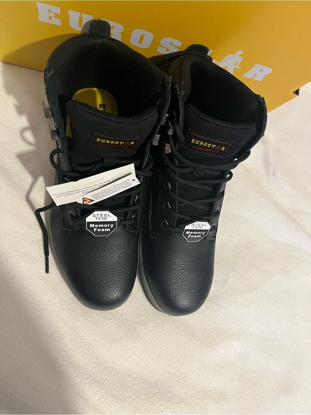Black Steel Toe Men's Work Boots